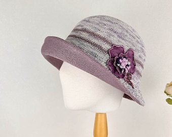 Spring Summer Cotton Mesh Breathable Bucket Hat with UV protection, Stylish Summer Hat, Gift for her