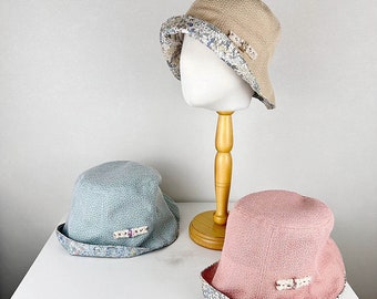 UV Protection Cotton Rayon Bucket Hat: Foldable Summer Hat