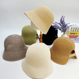 Vintage Ivory Angora Wool Cloche Hat Bow Detail Soft Minimal Luxe Dainty French Handmade Wool Cloche Hat with Bow - Foldable Vintage Winter  main image 4
