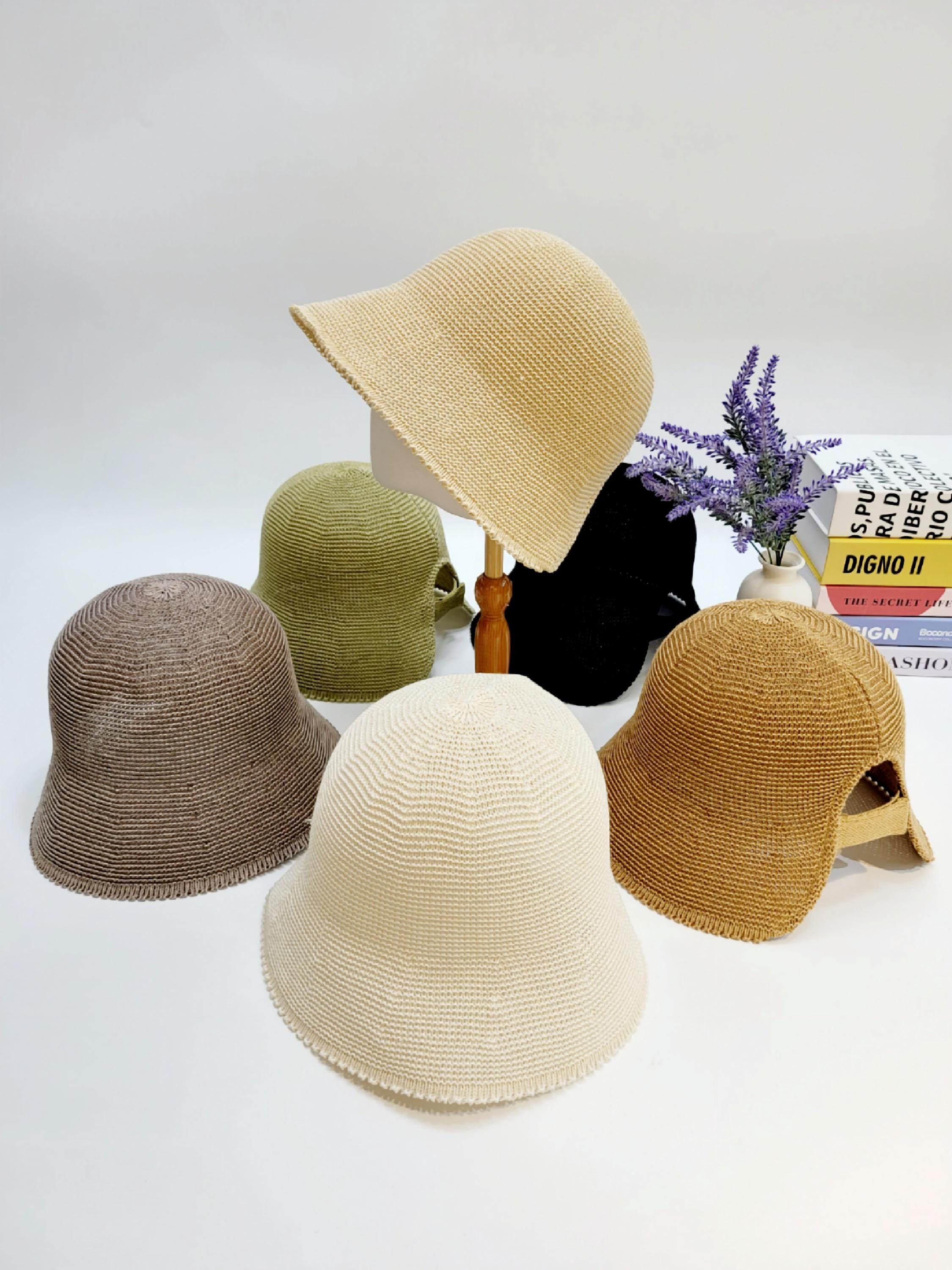 Vintage Straw Woven Wide Brim Cloche Hat Ivory Natural Styled by Abbye Sun hat Joywant Abby Beige Womens Straw Fedora Beach Sun Hat  main image 2