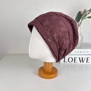 100% Cotton Chemo Hat, Lightweight Breathable Cotton Beanie, Chemo Headwear, Cancer Caps, Holiday Gift