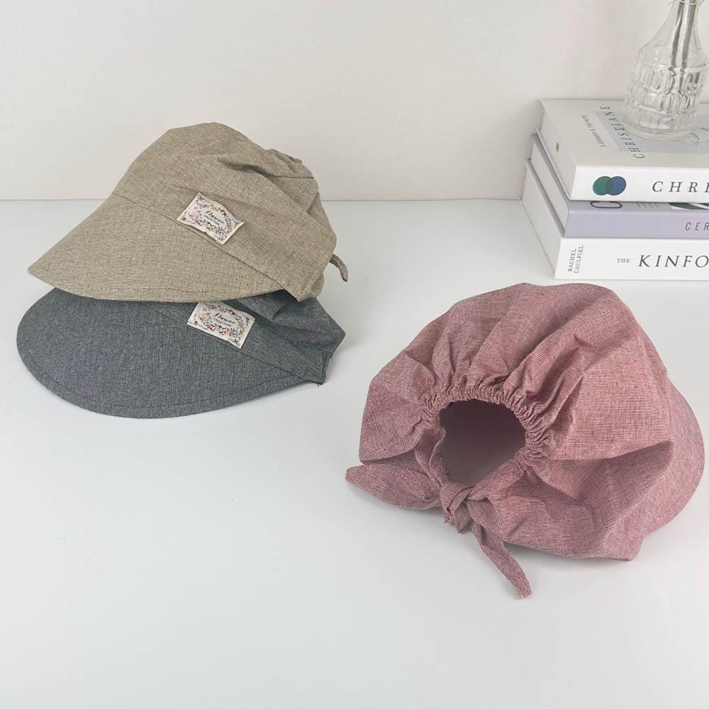 100% Cotton Loose Fit Sun Cap, Summer Cotton Chemo Hat with Brim, Lightweight Breathable Summer Cotton Hat