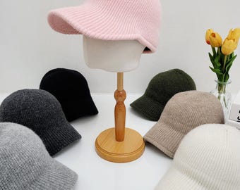 Gorra de béisbol de lana: gorro de invierno plegable unisex