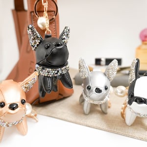 Louis vuitton french bulldog keychain Etsy Italia
