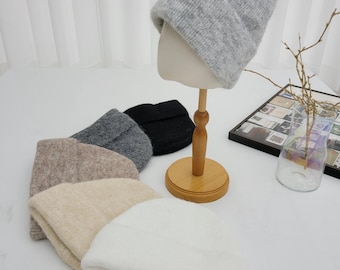 Eco Soft Wool Beanie, Unisex Winter Beanie