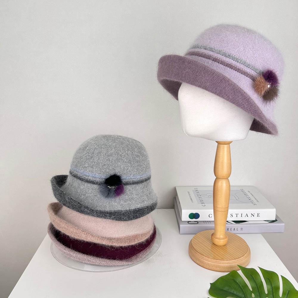 ハット [ETERNALYOU] Angora Fur Bucket Hat ( 9 COLOR) Angora Bucket Hat - Etsy Canada