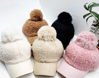 Gorra de béisbol de forro polar sherpa ultrasuave: gorro para clima frío