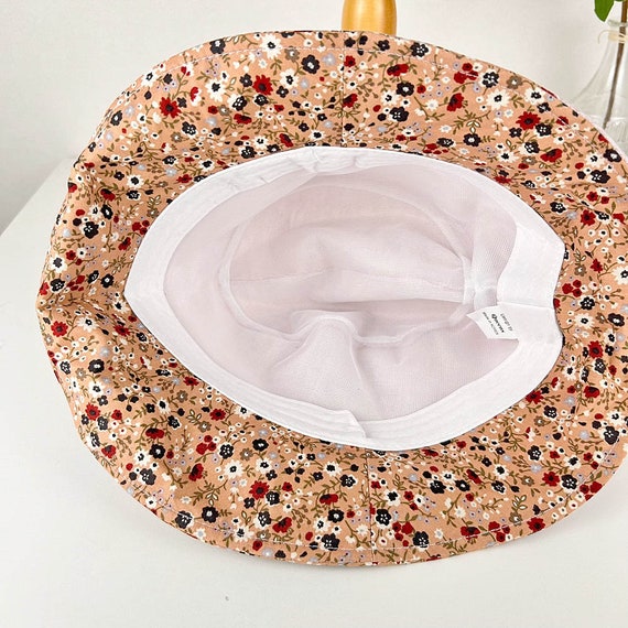 Linen Floral Bucket Hat: Women display picture 3