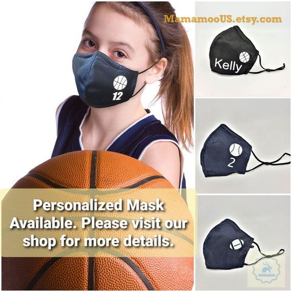 Single Layer Active Sports Face Mask Black, Navy Athletic Face
