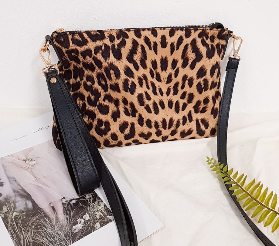 Leopard Crossbody Bags for Women with Zipper Decoration 2022 Ladies Ch