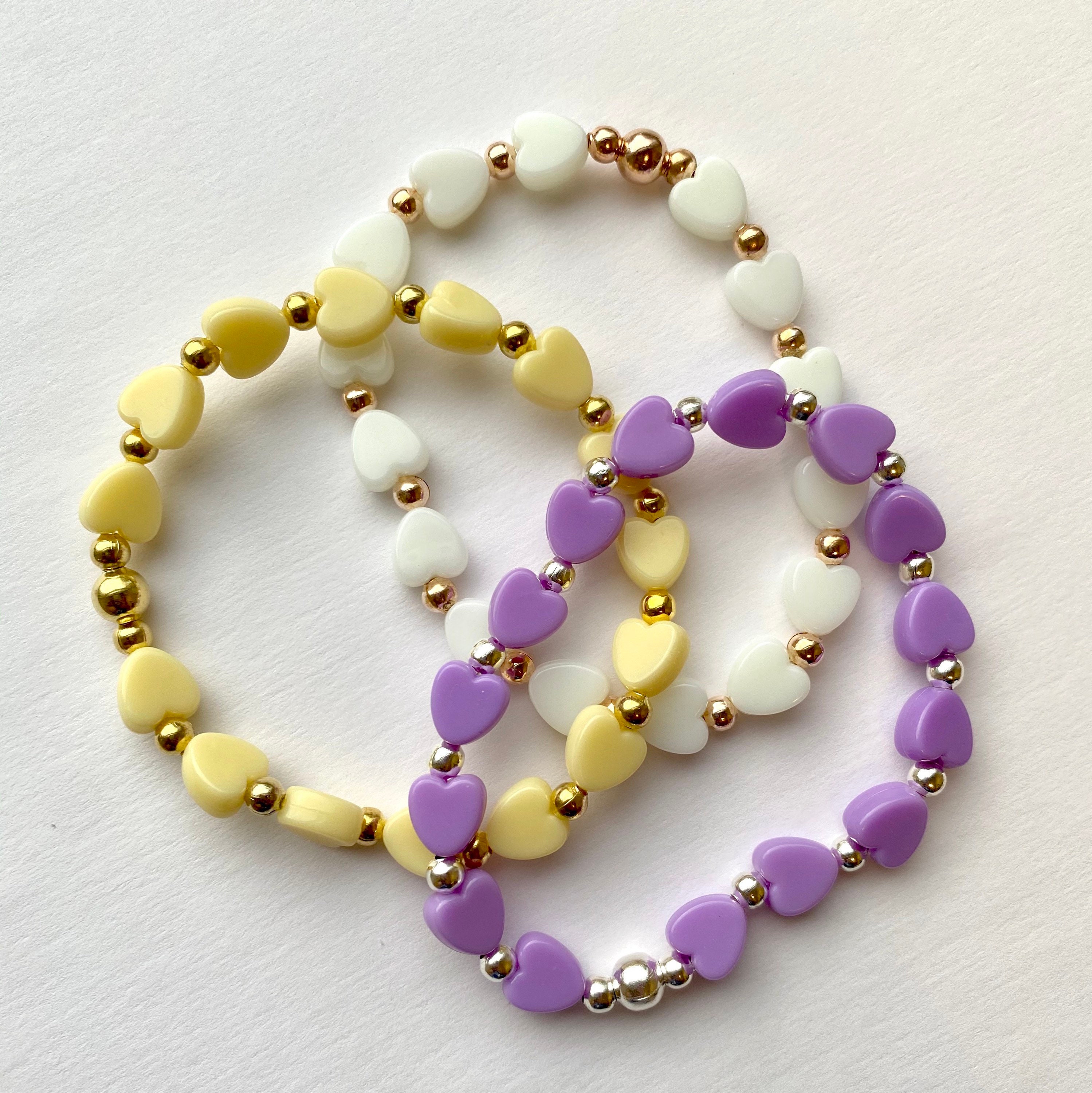 Candy Heart Bracelet Etsy