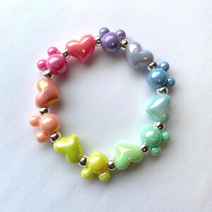 Mickey love rainbow bracelet