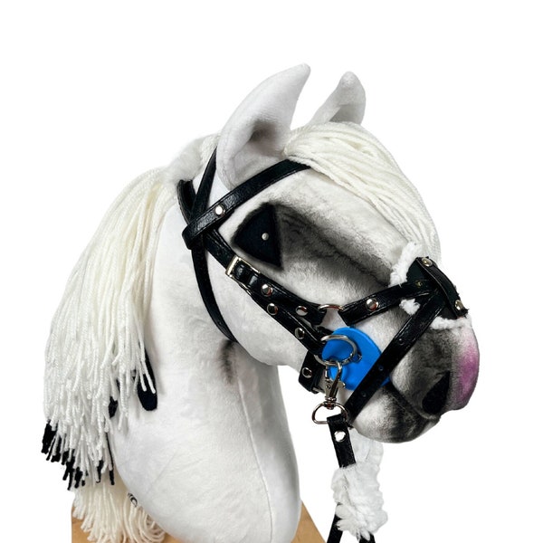 Hobby horse Hanoverian, hobby horse, hobby horse with bridle, steckenpferd, horse on a stick, hobbyhorse, realistic hobby horse