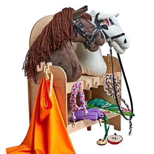 Handmade Wooden Stable for 4 Hobby Horse Stick Horses. Etsy