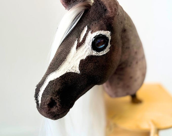 Realistic Tarantula Hobby Horse, Handmade Stick Horse, Gift for Kids, A4 size