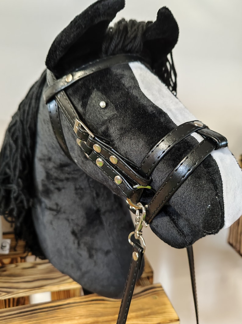 Hobby Horse Black Hobby Horse Hobby Horse With Bridle Etsy Canada