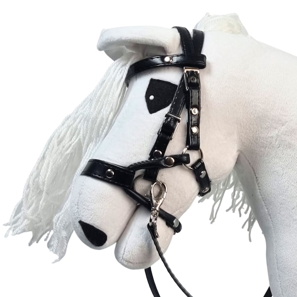 High jump bridle for hobby horse, bridle hobby horse, cheap bridle for hobby horse, black bridle, high jump