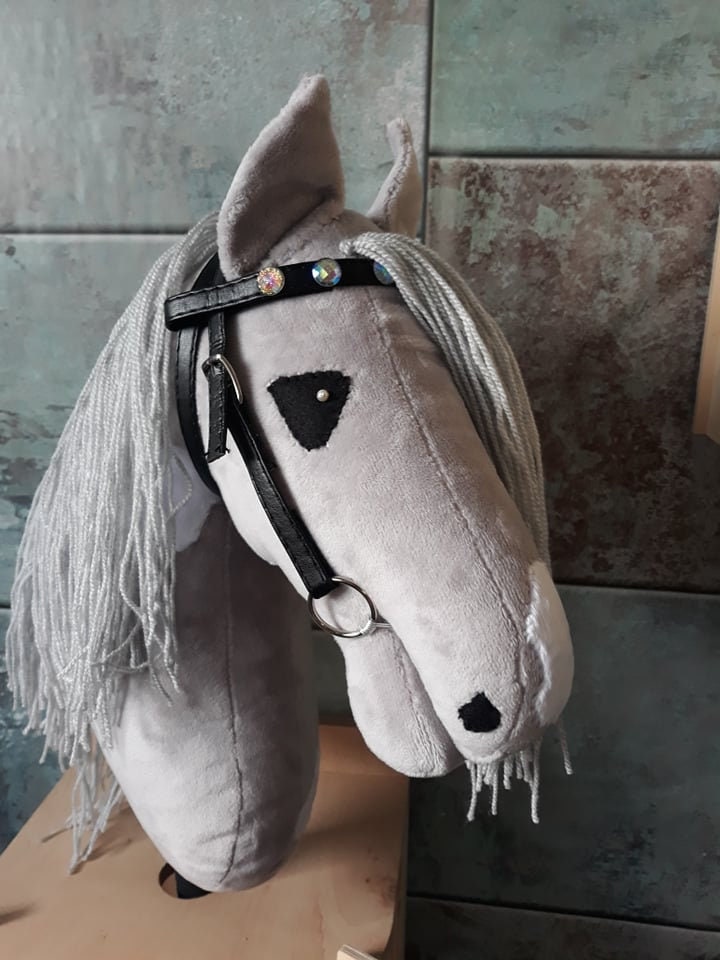 Hobby Horse With Bridle Hobby Horse Grey High Level Hobby Etsy UK