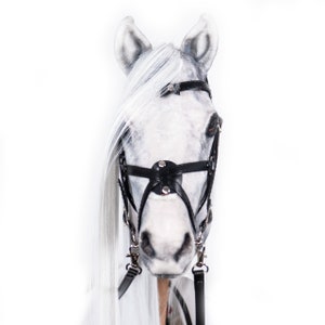 Realistic White Hobby Horse, Handmade Stick Horse, Unique Custom Gift for Kids, Best Quality in the World, One of a Kind, Realistic Pferd