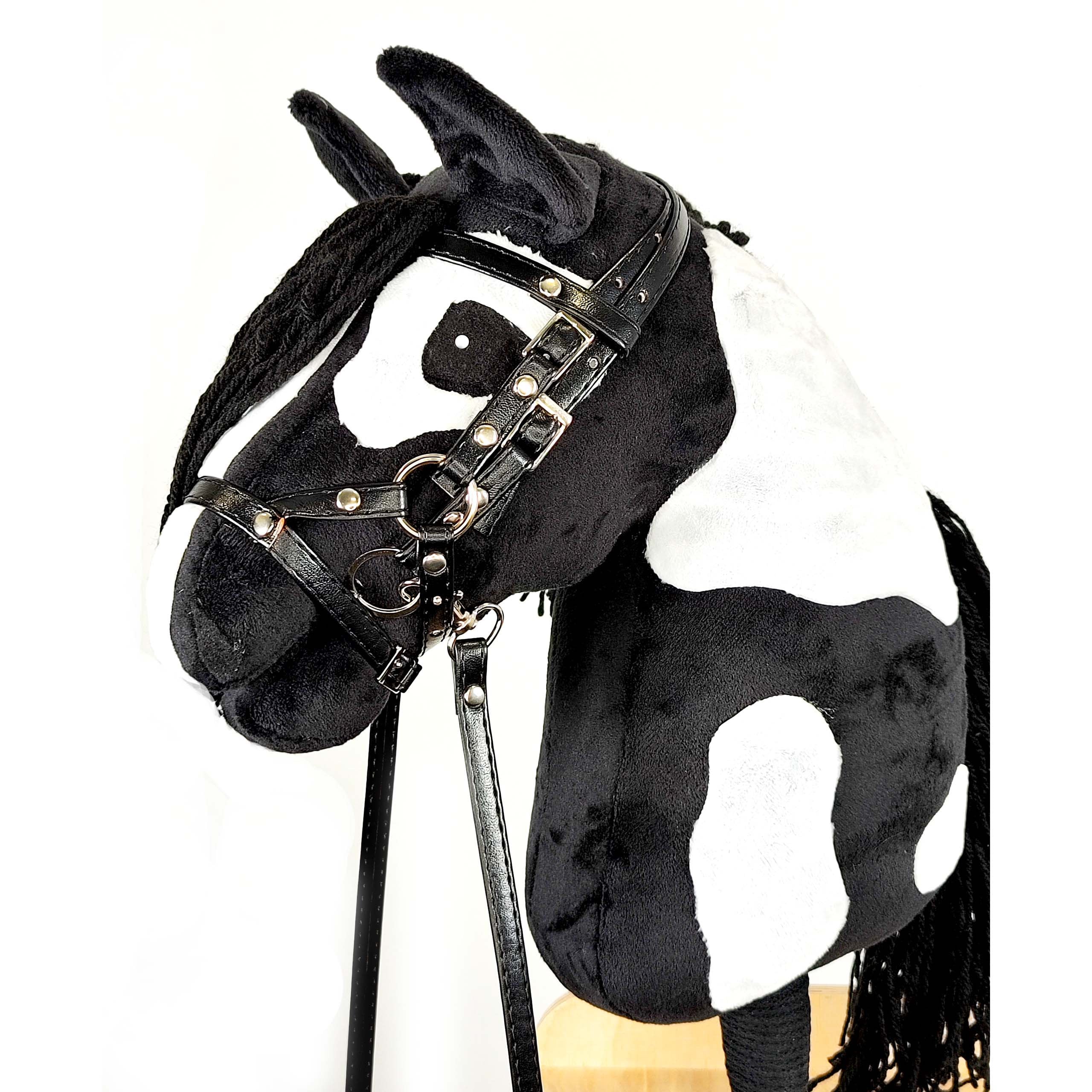 Hobby Horse, Pied Horse, Black Hobby Horse, Hobby Horse With Bridle,  Steckenpferd, Horse on a Stick, Hobbyhorse, Black Horse, Real Horse 