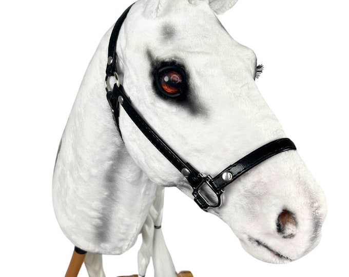 Halter for realistic hobby horse, color halter for realistic, realistic halter, halter hobbyhorse, bridle hobby horse, fur halter, fur