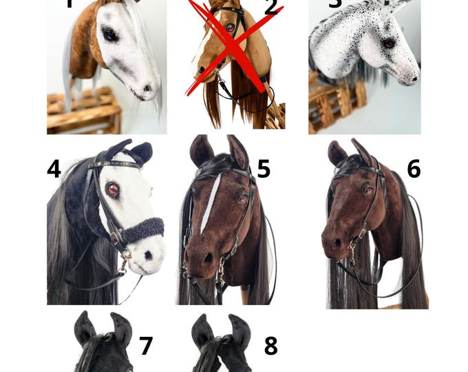 Realistic hobby horse - ready to ship immediately! - A3 size