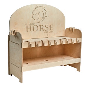 Hobby horse stable, wooden stable for hobby horse, customizable plywood hobby horse stable for Child&#39;s Room, hobby horse stable for 3 horses