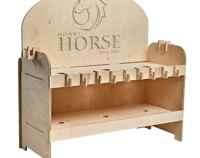 Hobby horse stable, wooden stable for hobby horse, customizable plywood hobby horse stable for Child's Room, hobby horse stable for 3 horses