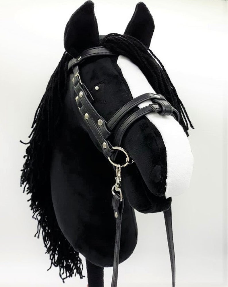 Hobby Horse PREMIUM  - A3 - BLACK with  bridle