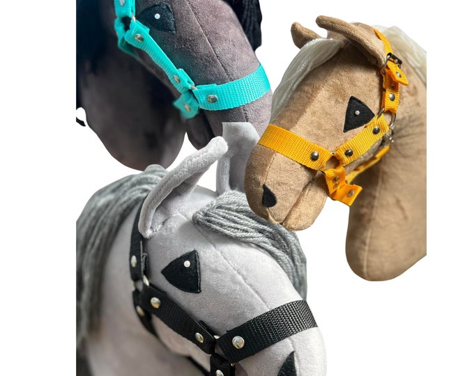 Halter  for hobby horse, colour halter hobby horse, halter, halter hobbyhorse, accessories for hobbyhorse, bridle hobby horse, realistic