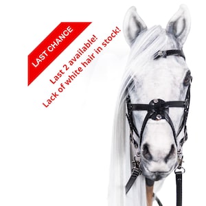 Realistic White Hobby Horse, Handmade Stick Horse, Unique Custom Gift for Kids, Best Quality in the World, One of a Kind, Realistic Pferd