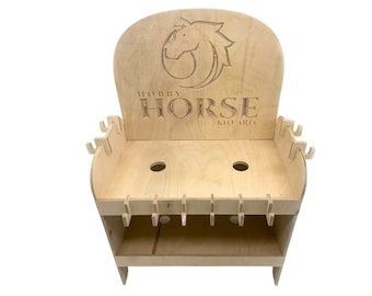 Hobby horse stable, wooden stable for hobby horse, customizable plywood hobby horse stable for Child&#39;s Room, hobby horse stable for 2 horses