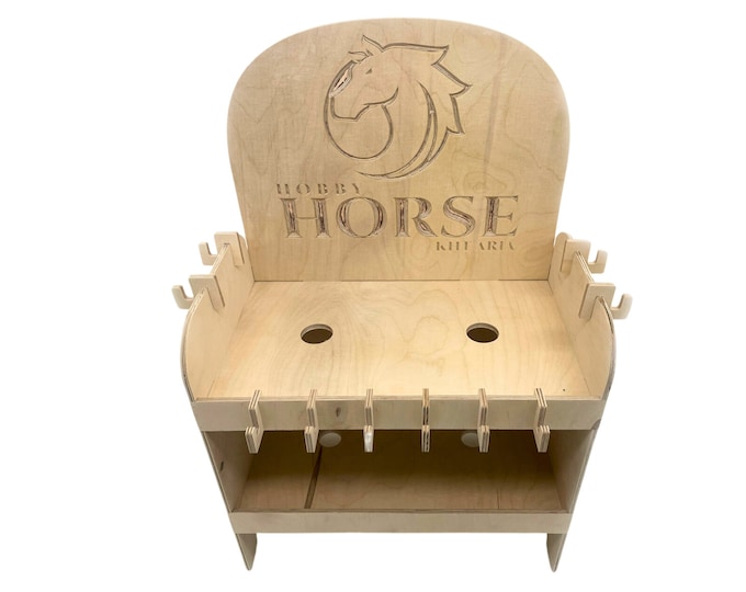 Hobby horse stable, wooden stable for hobby horse, customizable plywood hobby horse stable for Child's Room, hobby horse stable for 2 horses