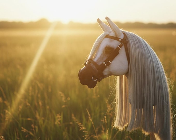 Realistic Arabian  Hobby Horse, Handmade Stick Horse, Unique Custom Gift for Kids, Best Quality in the World, One of a Kind, Realistic Pferd