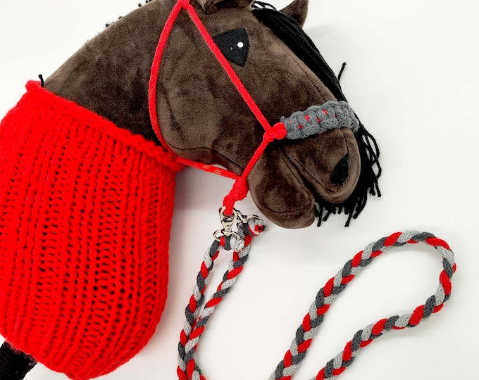 Hobby horse  - sweater and halter + tether - 100% handmade