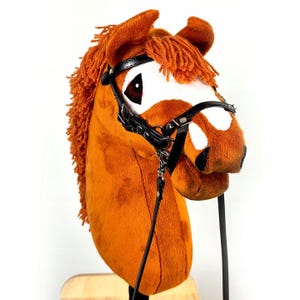 Hobby horse chestnut, red hobby horse, horse  fjord, horse on a stick, hobbyhorse, fiord, realistic hobby horse