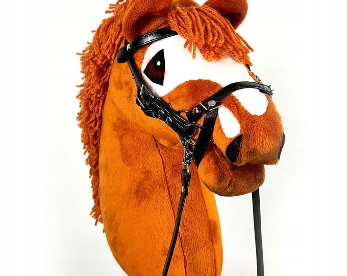 Hobby horse chestnut, red hobby horse, horse  fjord, horse on a stick, hobbyhorse, fiord, realistic hobby horse