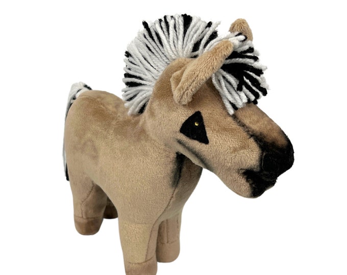 Baby horse mini, hobby horse, plush horse, child horse, fiord horse, horse, gift for child, small horse for play, child, baby