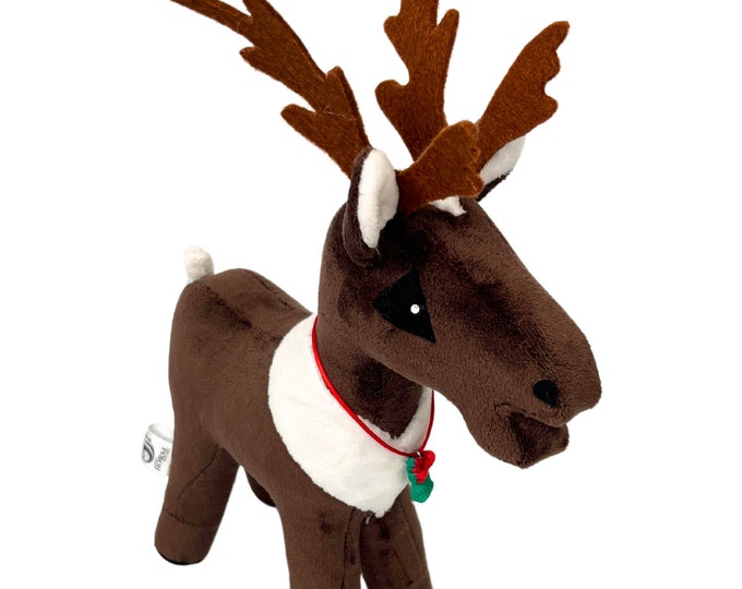 Baby horse mini reindeer, hobby horse, plush horse, child horse, reindeer horse, horse, gift for child, small horse for play, child, baby