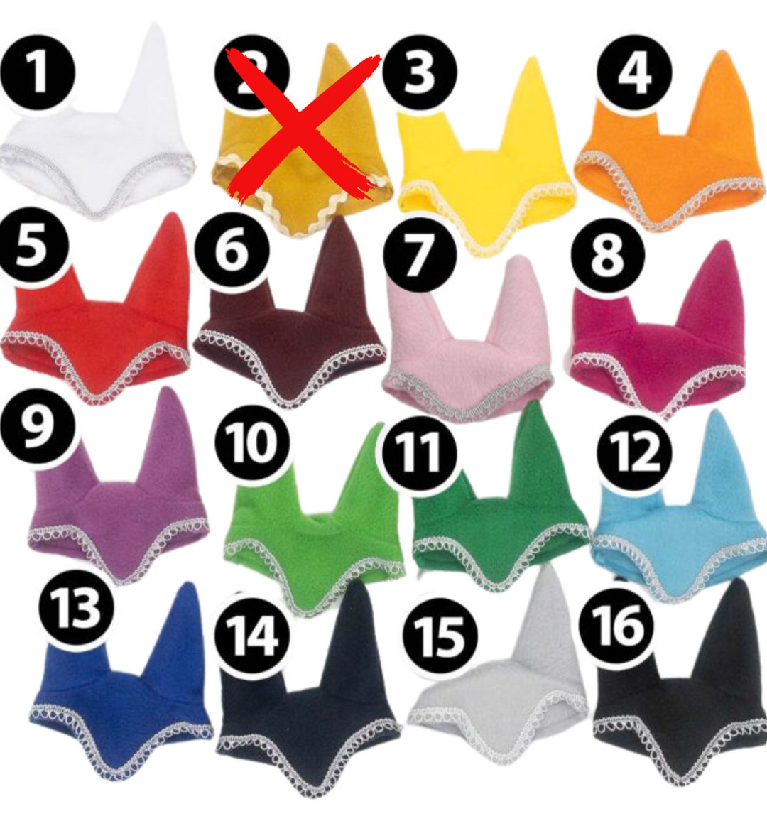 Earmuffs for Hobby Horse, Cute Earmuffs, Ear Bones Hobby Horse, Color