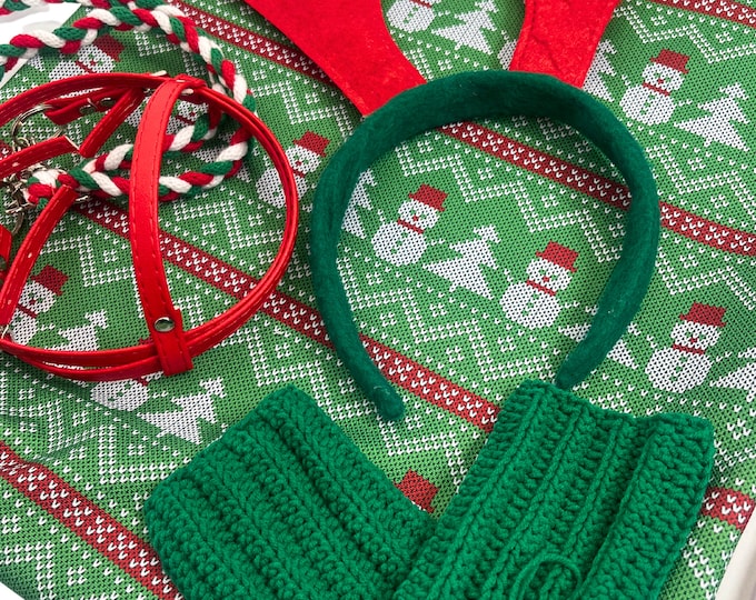 Christmas accessories SET  for hobby horse version 1, hobby horse, Christmas, Christmas gift hobbyhorse, accessories for hobby horse