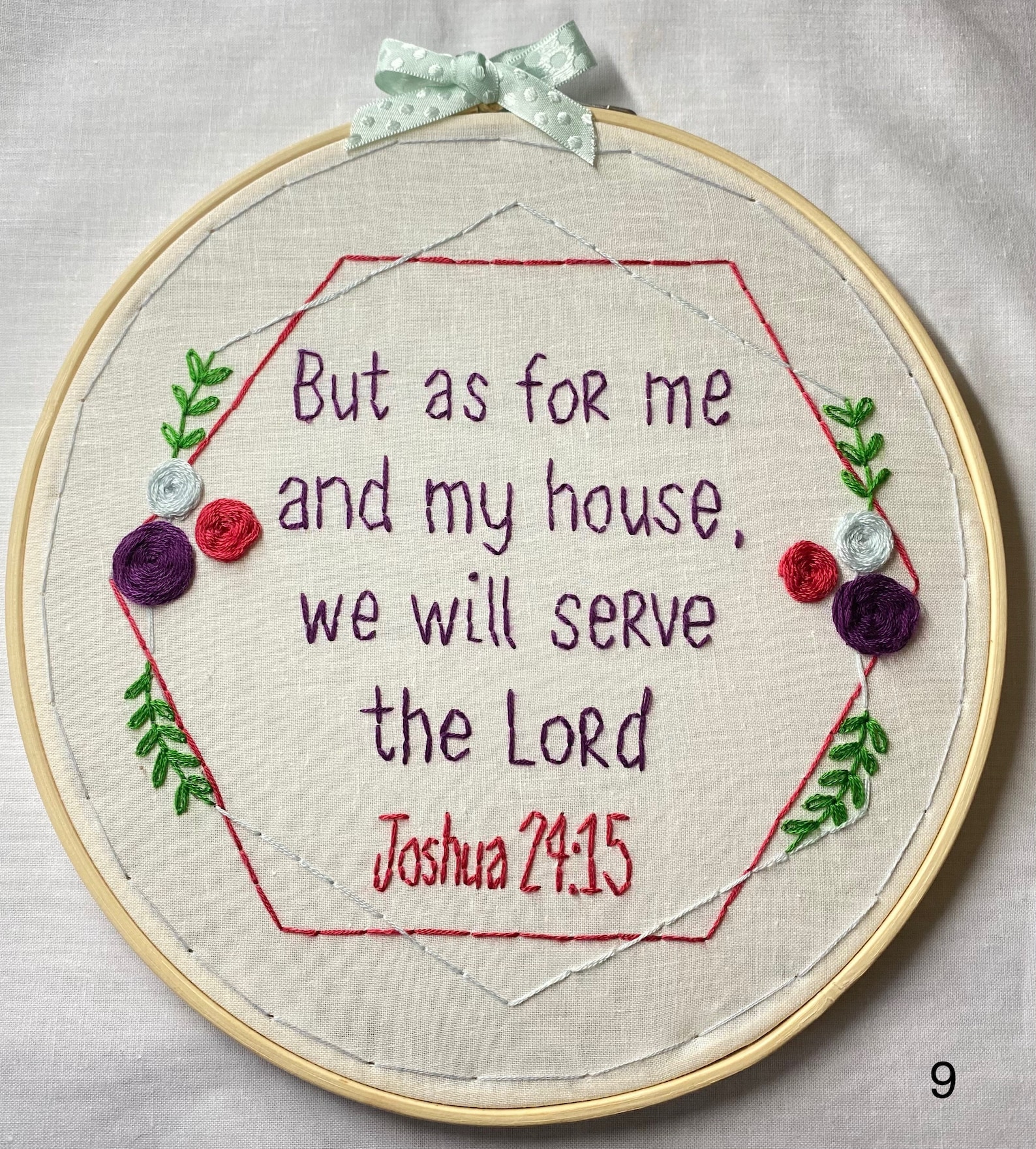 Hand Embroidered Bible Verse Hoop Etsy.de