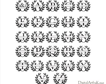 Download G Split Monogram Svg Etsy