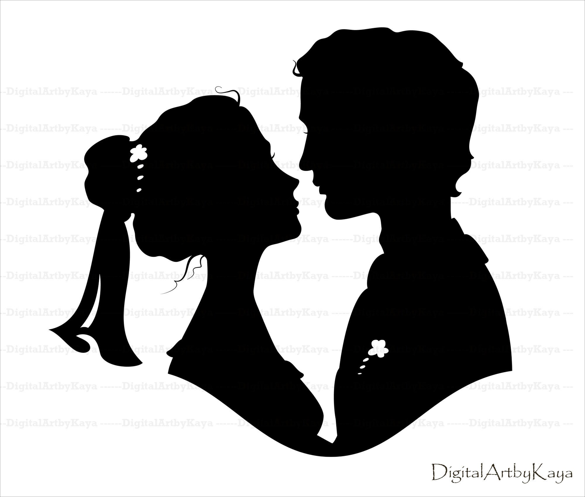 Download Bride Groom Silhouette Mrs And Mrs Svg Couple Svg Love Etsy