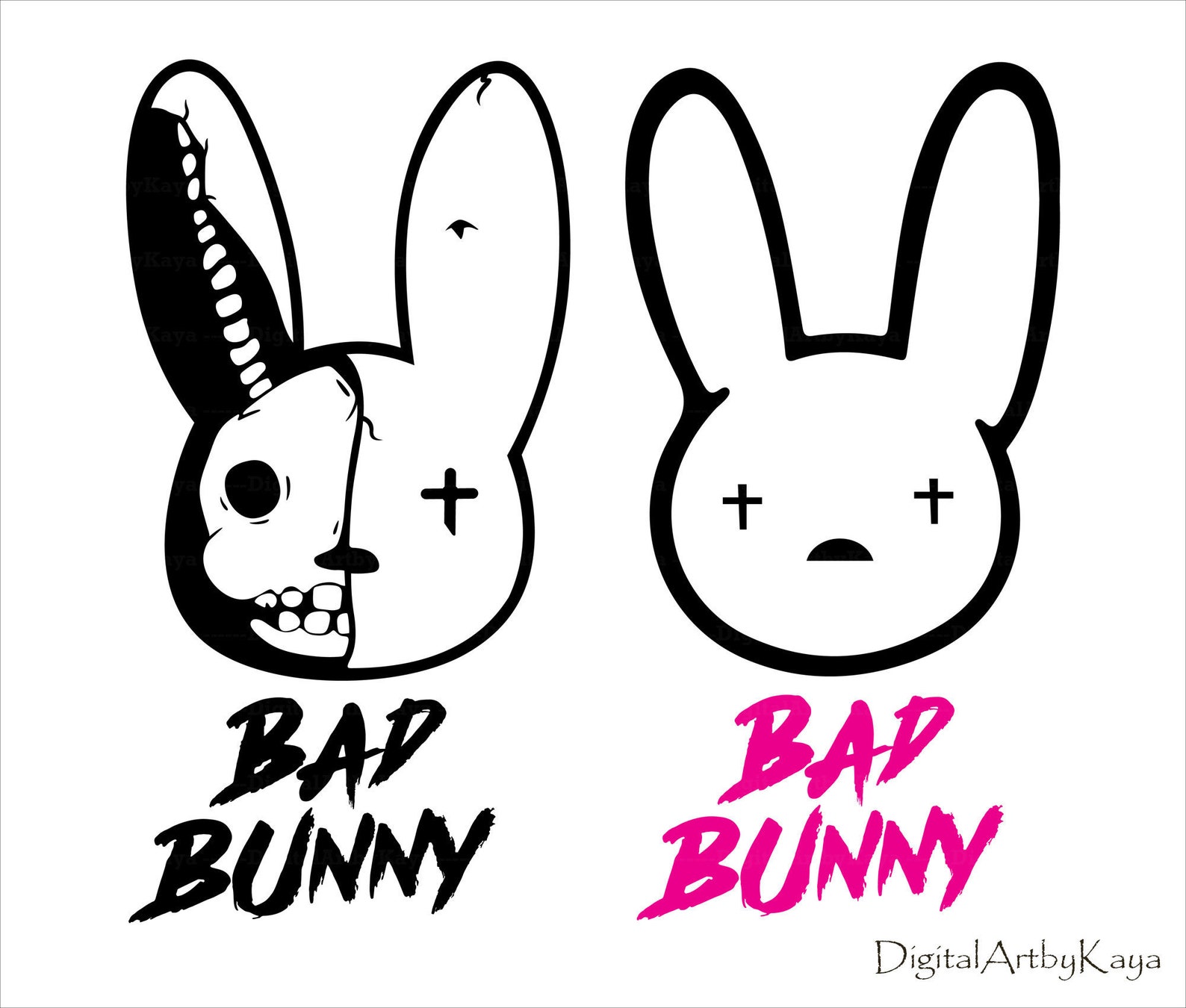 Bad Bunny Logo SVG Free