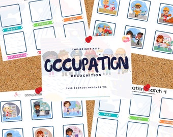 Occupation Recognition A4 Printable Busy Booklet | Community Helpers | Homeschool | Preschool |Pre-K