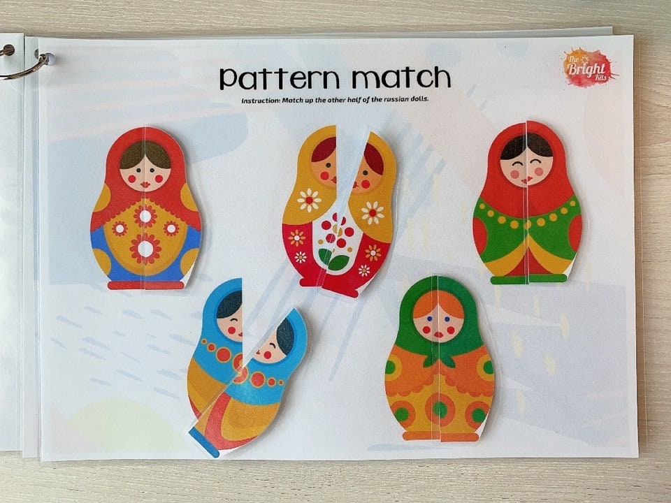 Pattern Literate Pattern Recognition A4 Printable Busy Booklet | Visual Discrimination ...