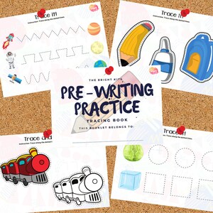 Pre-writing Practice A5 Printable Booklet | Handwriting readiness | Fine-motor Development | Homeschool | Preschool |Pre-K
