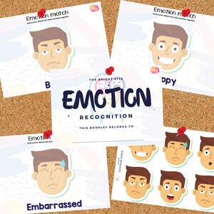 Emotion Recognition A5 Printable Busy Booklet | Emotion Matching | Feelings Identification | Homeschool | Preschool |Pre-K