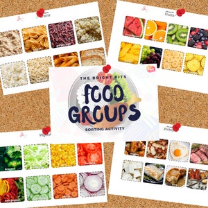 Activité de tri des groupes alimentaires | Éducation nutritionnelle | Habitudes alimentaires saines | Régime équilibré | Préscolaire | École à la maison |